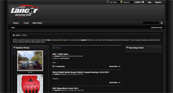 Desktop Screenshot of lancermotoringclub.com